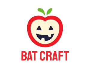 Halloween Fruit Apple logo design