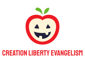 Halloween Fruit Apple logo design