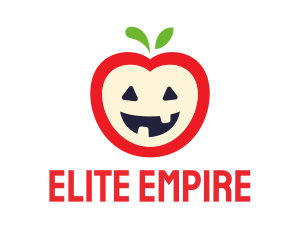 Halloween Fruit Apple logo design