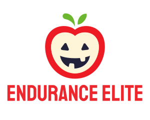 Halloween Fruit Apple logo design