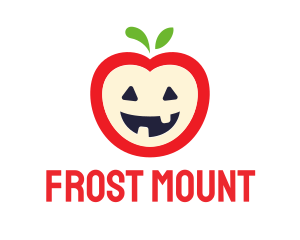 Halloween Fruit Apple logo design