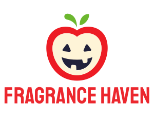 Halloween Fruit Apple logo design