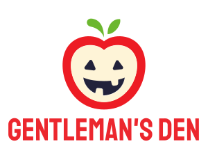 Halloween Fruit Apple logo design