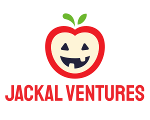 Halloween Fruit Apple logo design