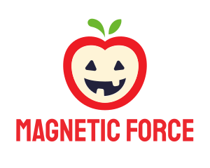 Halloween Fruit Apple logo design