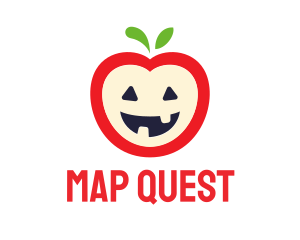 Halloween Fruit Apple logo design