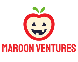 Halloween Fruit Apple logo design