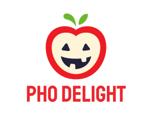 Halloween Fruit Apple logo design