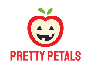 Halloween Fruit Apple logo design