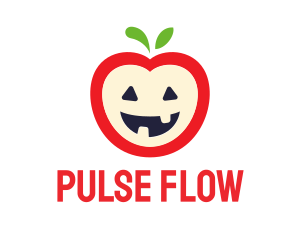 Halloween Fruit Apple logo design