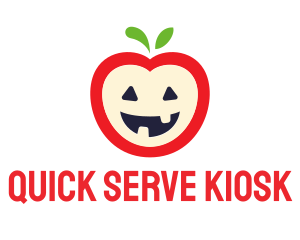 Halloween Fruit Apple logo design