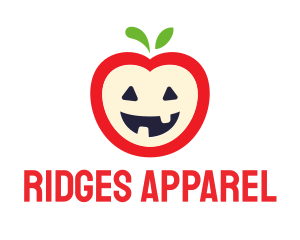 Halloween Fruit Apple logo design