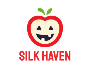 Halloween Fruit Apple logo design