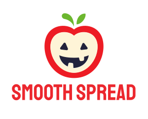 Halloween Fruit Apple logo design