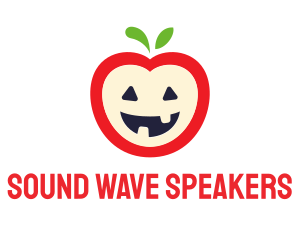 Halloween Fruit Apple logo design