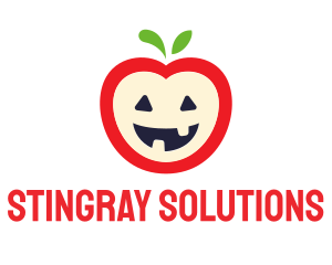 Halloween Fruit Apple logo design