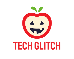 Halloween Fruit Apple logo design