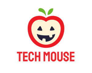 Halloween Fruit Apple logo design