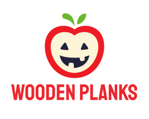 Halloween Fruit Apple logo design