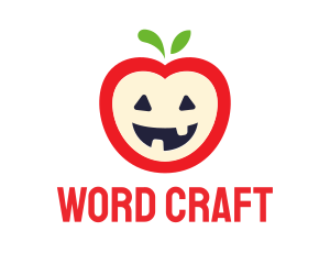 Halloween Fruit Apple logo design