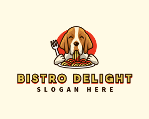 Bracco Italiano Dog Pasta logo design