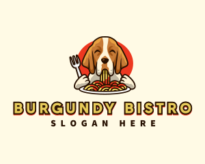 Bracco Italiano Dog Pasta logo design