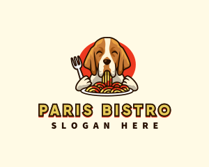 Bracco Italiano Dog Pasta logo design