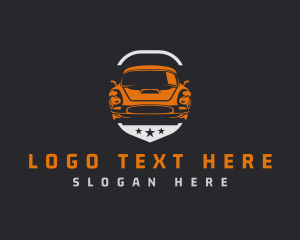 Car Repair - Sports Car Shield logo design