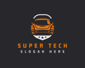 Sports Car Shield logo design