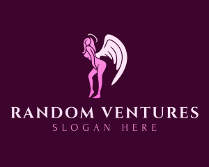 Naughty Lady Angel logo design