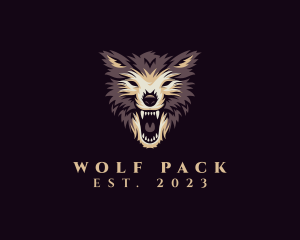 Mad Wolf Head logo design