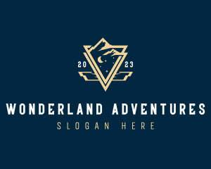 Travel Mountain Trekking logo design