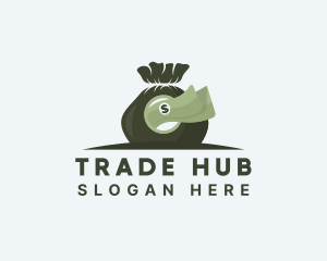 Exchange - Money Bag Dollar logo design