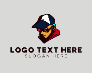 Gamer - Gamer Sunglasses Man logo design