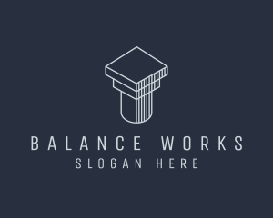 Account - Construction Business Column logo design