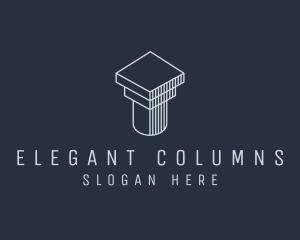 Construction Business Column logo design