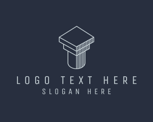 Law - Construction Business Column logo design