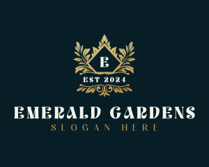 Luxury Garden Leaves logo design