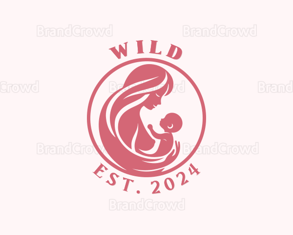 Baby Adoption Childcare Logo