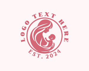 Postpartum - Baby Adoption Childcare logo design