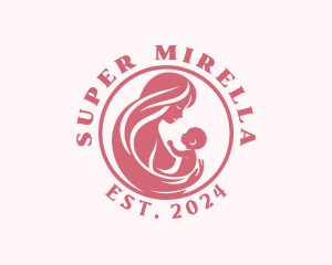Breastfeeding - Baby Adoption Childcare logo design