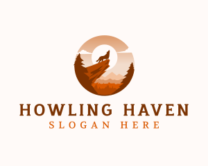 Howling - Howling Wolf Cliff logo design