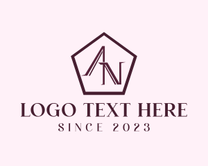 Letter An - Modern Professional Pentagon logo design