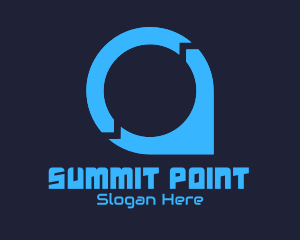 Tech Location Point logo design