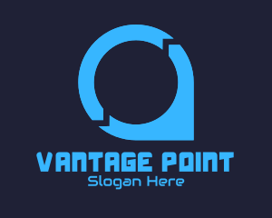 Point - Tech Location Point logo design