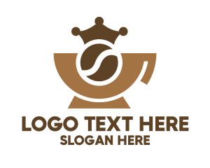 Coffee Bean - Brown Royal Coffee logo design