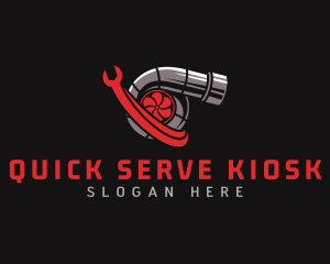 Turbo Wrench Mechanic logo design