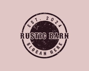 Rustic Western Saloon logo design