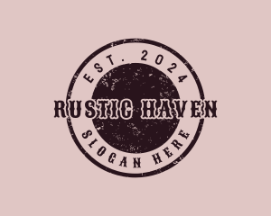 Rustic Western Saloon logo design