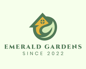 Home Leaf Yard Gardening logo design